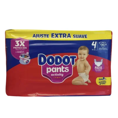 Dodot pants 43 u. Activity 9-15 kg. Talla 4.