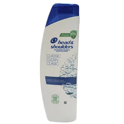 H&S shampoo 330 ml. Anti-dandruff classic clean.