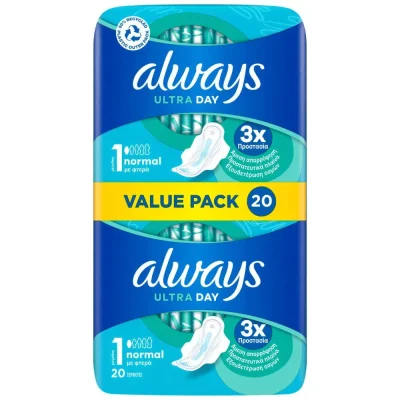 Always Ultra Day Normal Sanitary Pads 20 Count