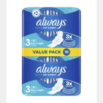ALWAYS ΣΕΡΒΙΕΤΕΣ ULTRA DAY&NIGHT DUO 16Τ