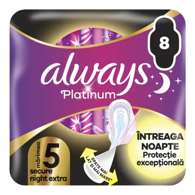 Always Ultra Platinum Extra Secure Night Duo 8 Count