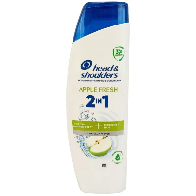 H&S shampoo 330 ml. Anti-dandruff apple fresh 2 in 1.