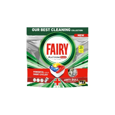 Fairy Platinum Plus Lemon Dishwasher Capsules 25 Pcs