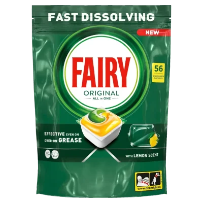 Fairy Original All In One Lemon Dishwasher Capsules 56 Pcs