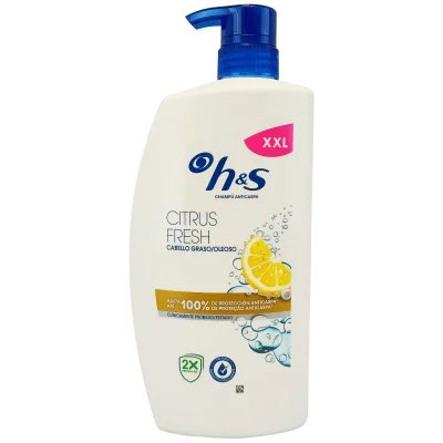 H&S shampoo 2x1000 ml. Anti-dandruff citrus fresh with dispenser.