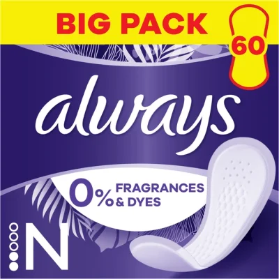 Always Hygienic Daily Pads Normal Trio 60 Pieces