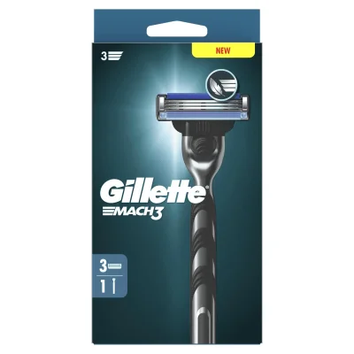 Gillette Mach3 Base Razor System 3 Count