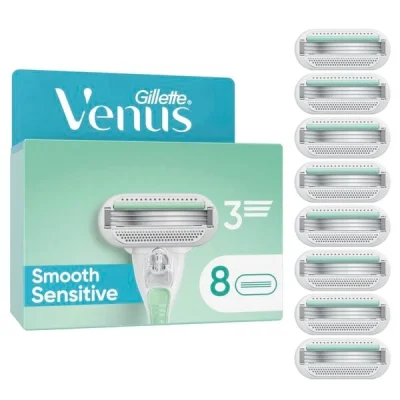 Gillette Venus Smooth Razors Sensitive 8CT