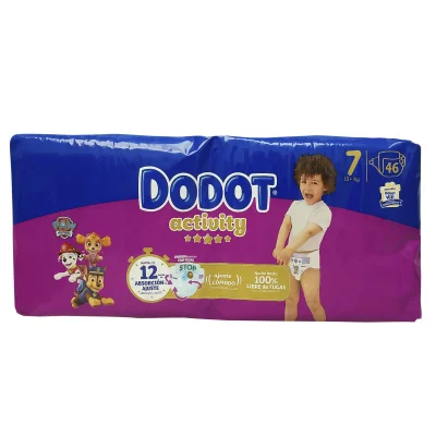 Dodot diapers 46 u. Activity +15 kg. Size 7.