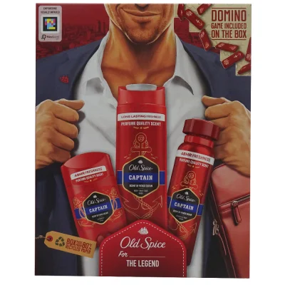 Old Spice pack Captain. Stick deodorant 50 ml. + shower gel 250 ml. + spray deodorant 150 ml.