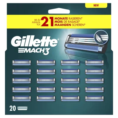 Gillette Mach3 Razor Blades 20 Count