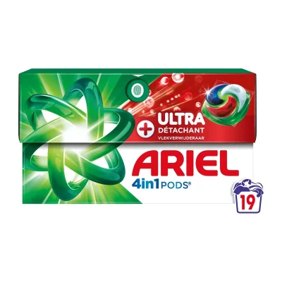 Ariel 4in1 Pods+ Ultra Oxi 19 Count