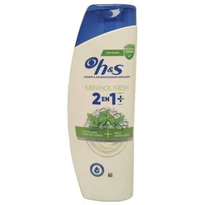 H&S shampoo 400 ml. Anti-dandruff menthol fresh 2 in 1.