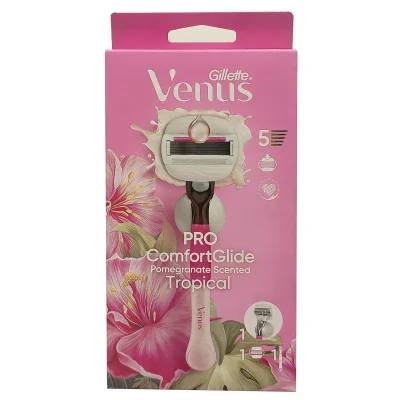 Gillette Venus razor 1 u. 5 blades Pro Comfort Glide Tropical.