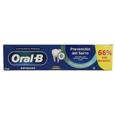Oral B toothpaste 125 ml. Tartar prevention.