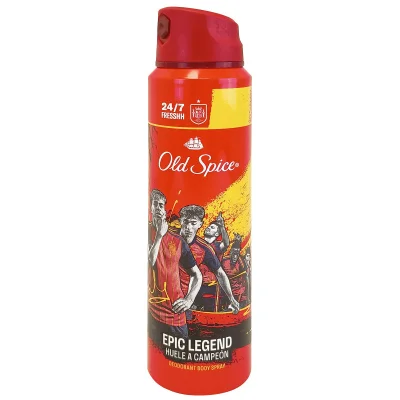 Old Spice spray deodorant 150 ml. Epic Legend special edition it smells like a champion.