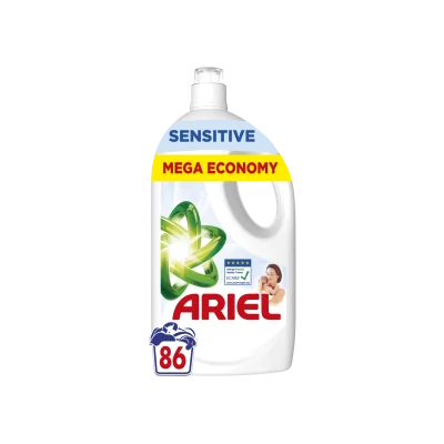 Ariel Laundry Detergent Liquid Sensitive 3.87L
