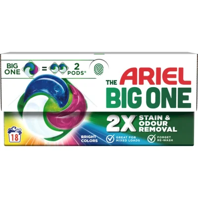 Ariel 3in1 Pods Color 18 Count