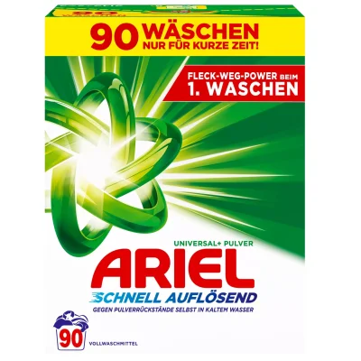 Ariel WASHING POWDER 4.950KG UNIVERSAL 90 WASHES IMP CARTON 2287