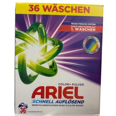 Ariel WASHING POWDER 1.980 KG COLOR 36 WASHES IMP CARTON 2409