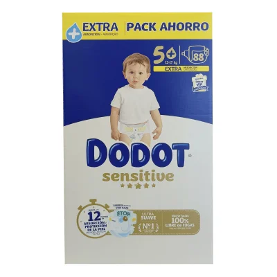 Dodot diapers 88 u. Sensitive 12-17 kg. Size 5+.