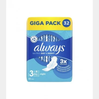 ALWAYS ΣΕΡΒΙΕΤΕΣ GIGA PACK ULTRA NIGHT 32Τ