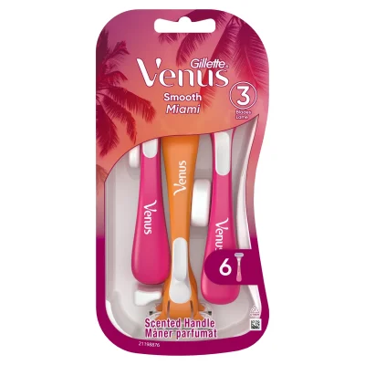 Gillette Venus Miami Vibes Disposable Razors 6 Count