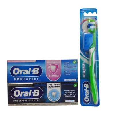 Oral B toothpaste mixed case 75 ml. 13 u. + Toothbrush medium 3 u.