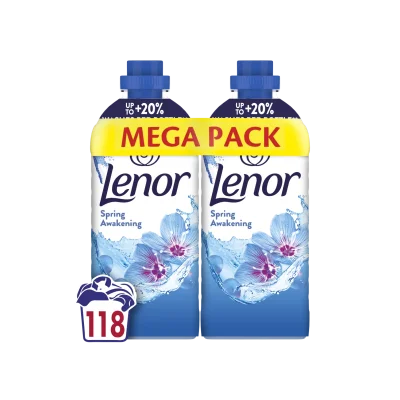 Lenor Fabric Softener Spring 2x1239ml Duo Pack