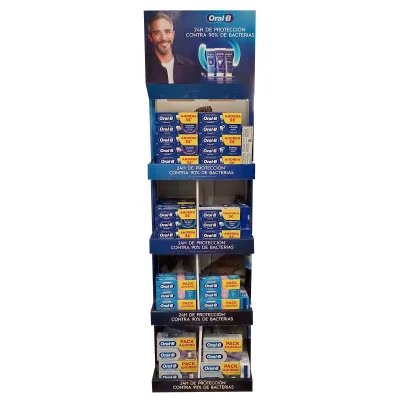 Oral B toothpaste display 60 u. 2X75 ml. Assortment.