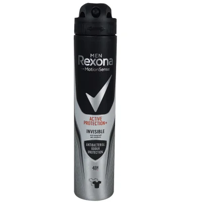 Rexona deodorant spray 200 ml. Active protection invisible.