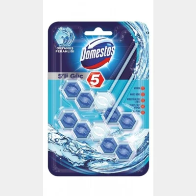 Domestos 5-Way Power Toilet Block Ocean Freshness 110 gr