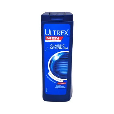 ULTREX MEN shampoo 360ml - Classic action 2in1