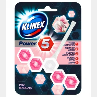 KLINEX WC BLOCK ΡΟΖ ΜΑΝΩΛΙΑ 55gr