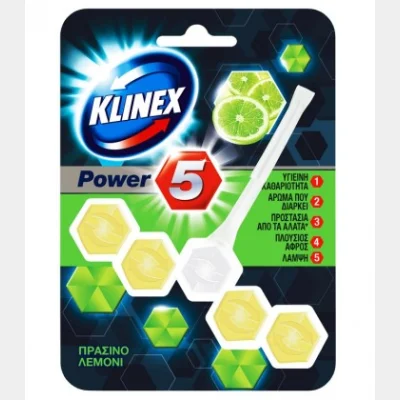 KLINEX WC BLOCK ΠΡΑΣΙΝΟ ΛΕΜΟΝΙ 55gr