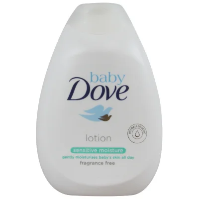 Dove baby body lotion 400 ml. Sensitive fragance free.