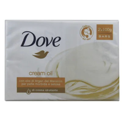 Dove bar soap 2X100 gr. Cream oil argan.
