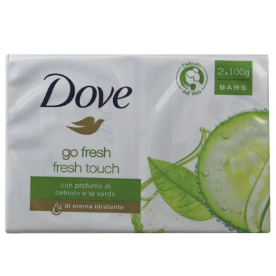 Dove bar soap 2X100 gr. Go Fresh cucumber.