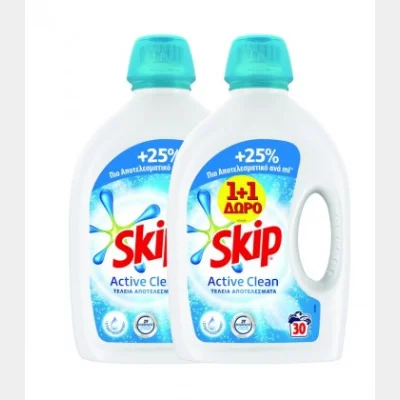 SKIP ΥΓΡΟ 30Μ (1.5lt) ACTIVE CLEAN 2X