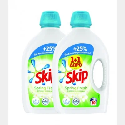 SKIP ΥΓΡΟ 30Μ (1.5lt) SPRING FRESH 2X