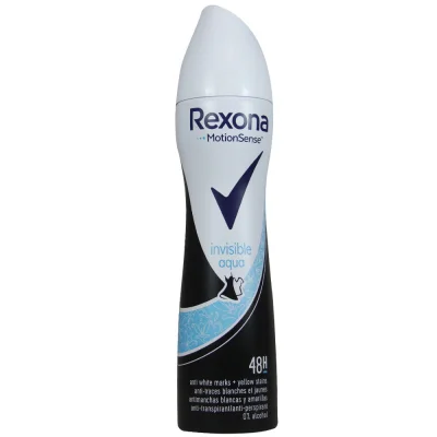 Rexona deodorant spray 200 ml. Invisible Aqua.