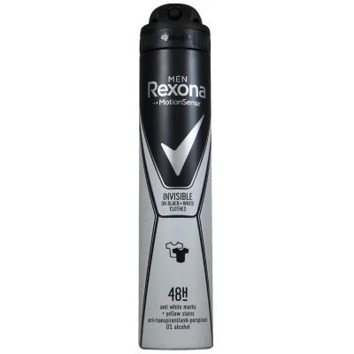 Rexona deodorant spray 200 ml. Invisible On Black + White Clothes.