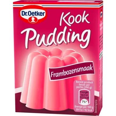 Cooking Pudding Raspberry