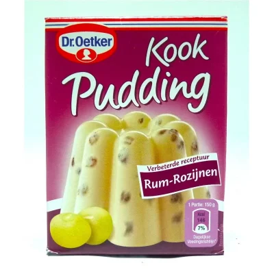Cooking Pudding Rum Raisins