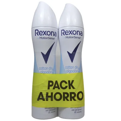 Rexona deodorant spray 2X200 ml. Cotton dry.