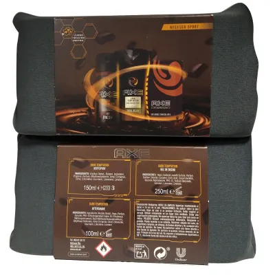 AXE toiletry bag Dark Temptation bodyspray 150 ml. + shower gel 250 ml. + aftershave 100 ml.