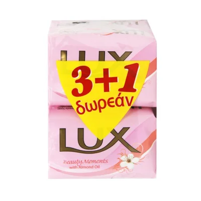 LUX soap bar Beauty Moments with almond oil 4x125g (3+1 FREE)