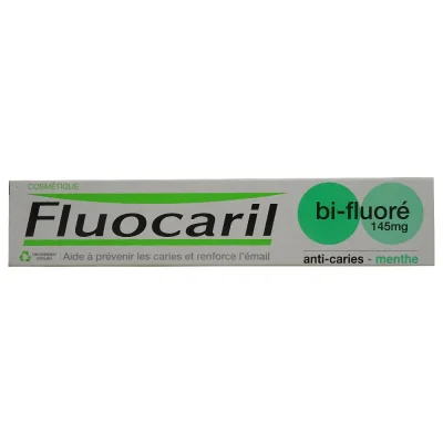 Fluocaril toothpaste 75 ml. Bi-fluore min anti-cavity.
