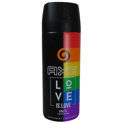 AXE deodorant bodyspray 150 ml. Love is love unite.