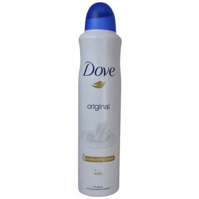 Dove deodorant spray 250 ml. Original.